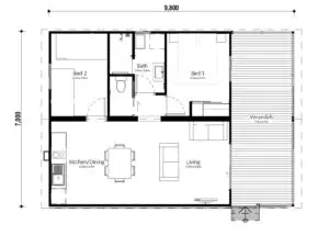 2B - Kauri Pine Floor Plan