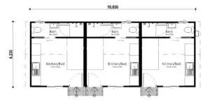 Correa 3 Workers Accommodation Floor Plan